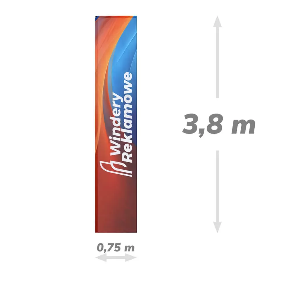 Flaga 75x380 do windera prostokątnego 4,4 m