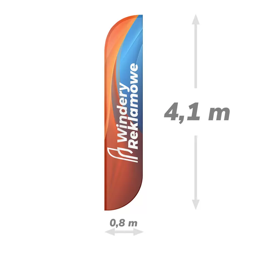 Flaga reklamowa 80x410 do windera XL