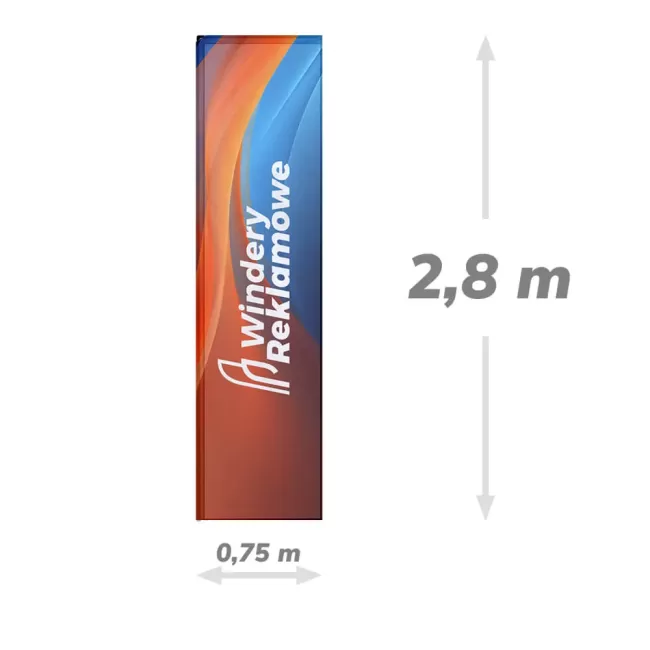 Flaga 75x280 do windera prostokątnego 3,3 m