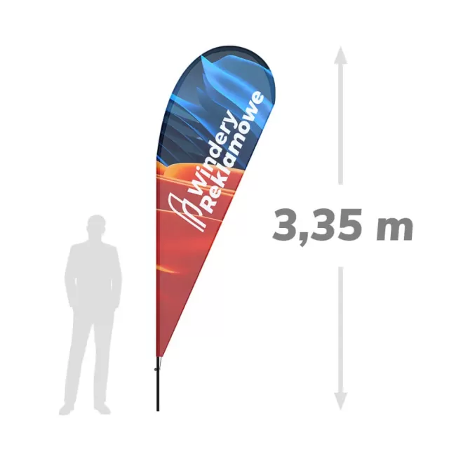 Winder reklamowy łezka L 335cm