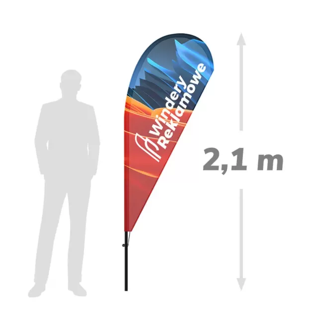 Winder reklamowy łezka S 210cm