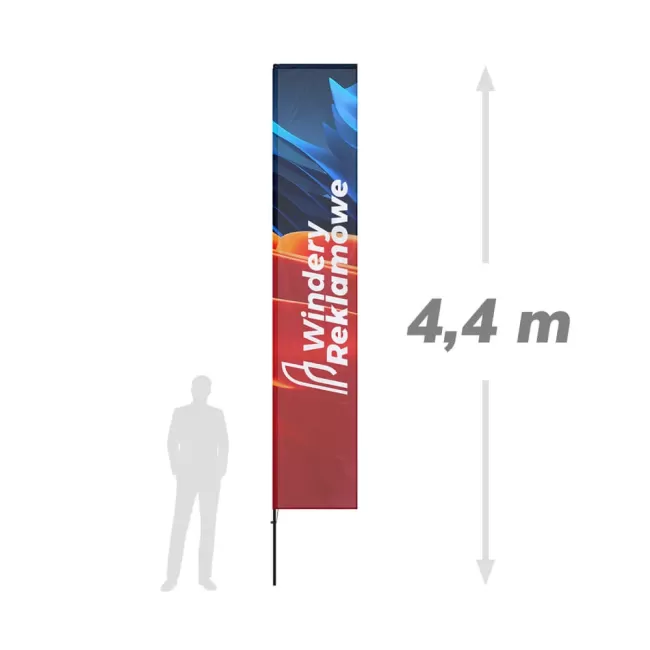 Winder reklamowy prostokątny 4,4m