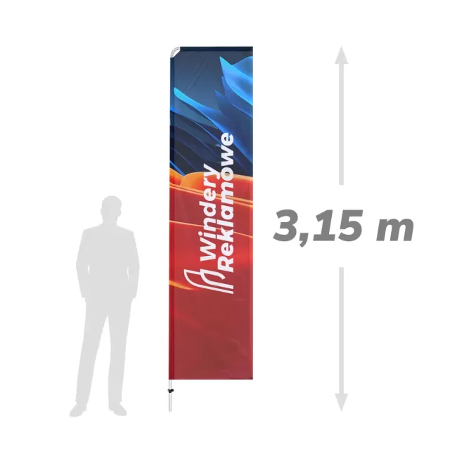 Winder prostokątny ALU 3,15m